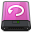 Pink Backup W Icon 32x32 png